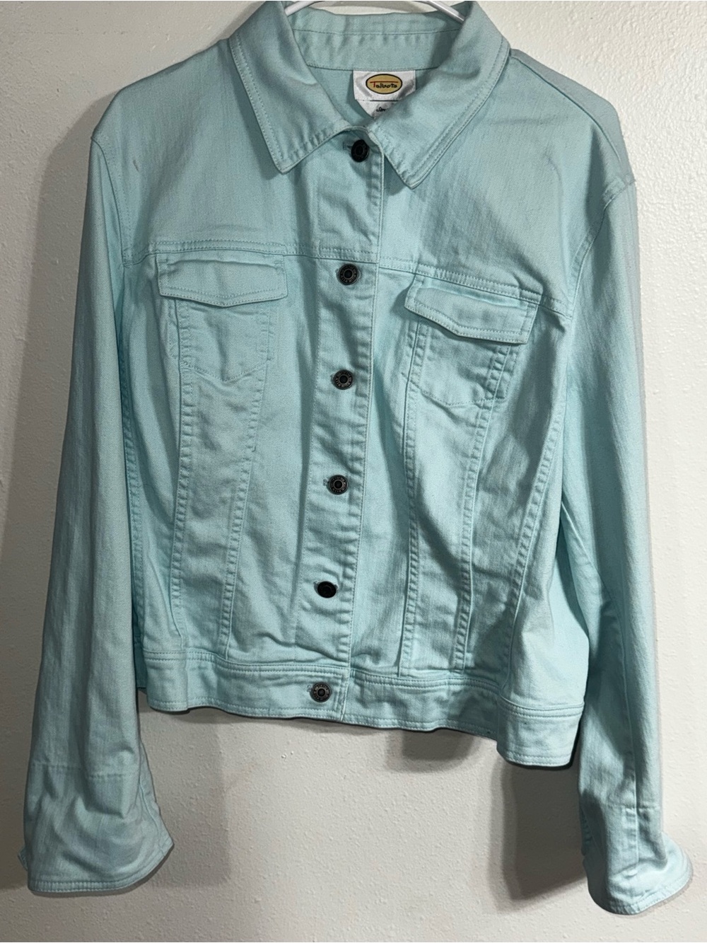 Talbots Light Blue Denim Jacket - Casual Women's Coat